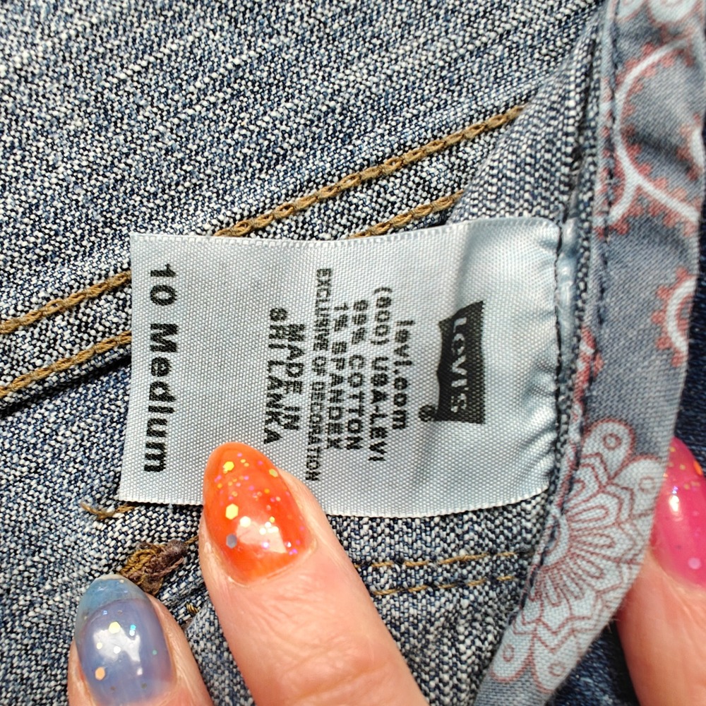 Levi's 545 Jeans Womens 10M Low Bootcut Medium Wash Denim Country Western Casual - Picture 5 of 13